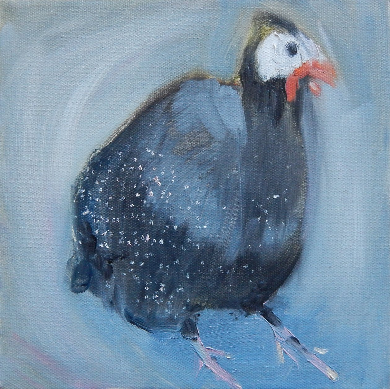 Pärlhöns tre, 2014 av Sheri Gee