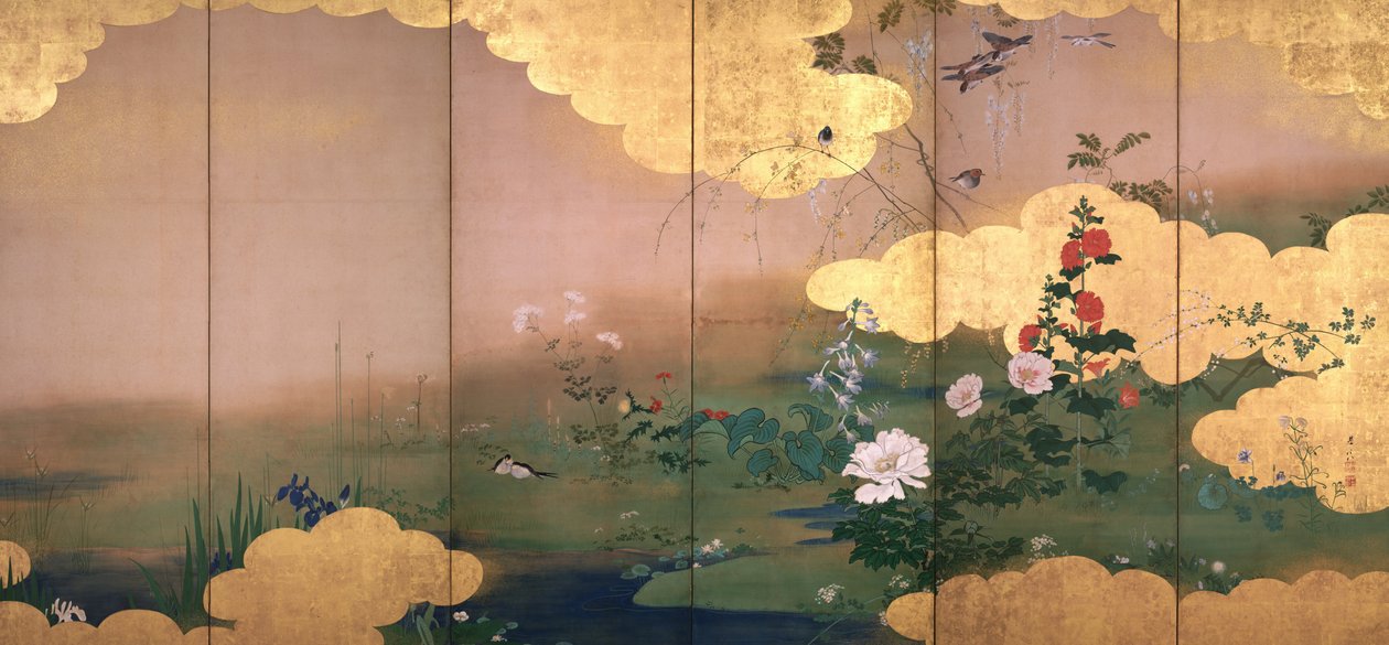 Flowers and Birds of the Four Seasons av Shibata Zeshin