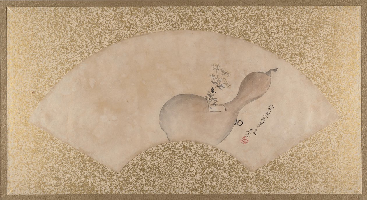 Blommor i kalebass, sent 1800-tal. av Shibata Zeshin
