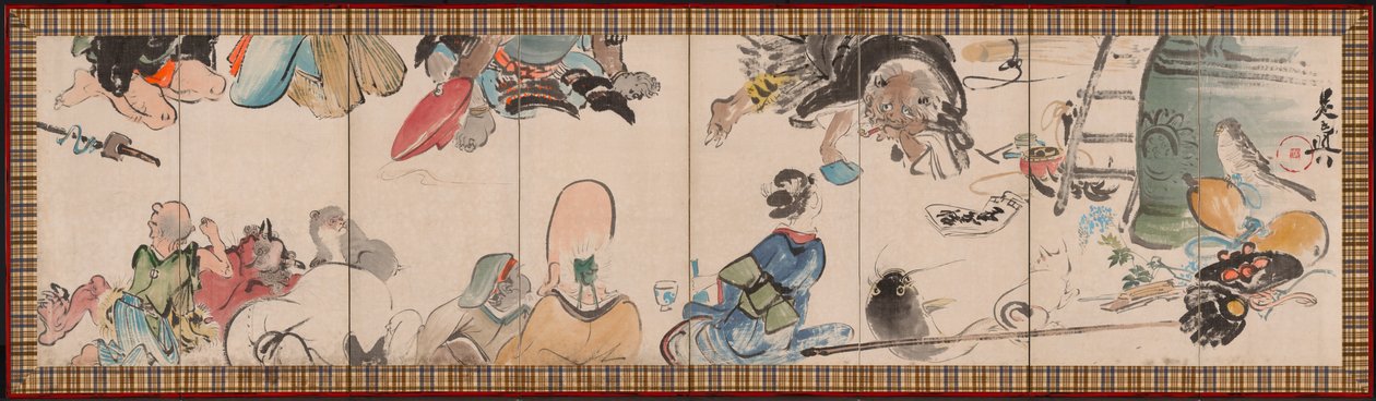 Samling av Otsu-e-ämnen av Shibata Zeshin