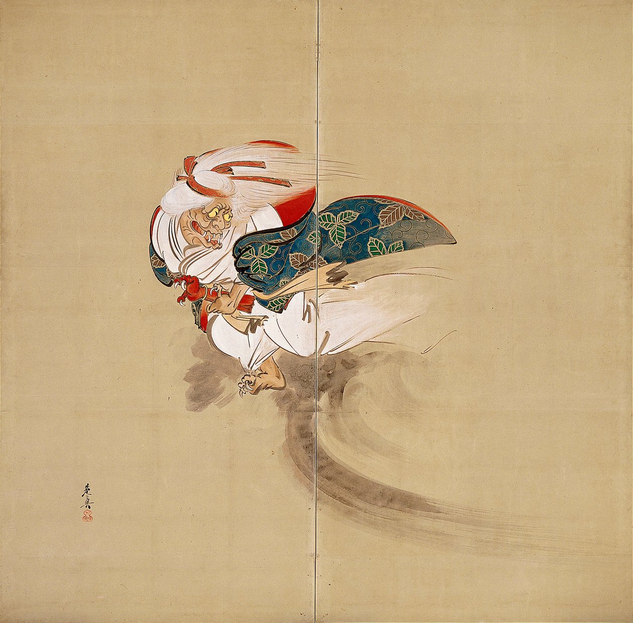 Ibaraki [högra delen av ett par] av Shibata Zeshin