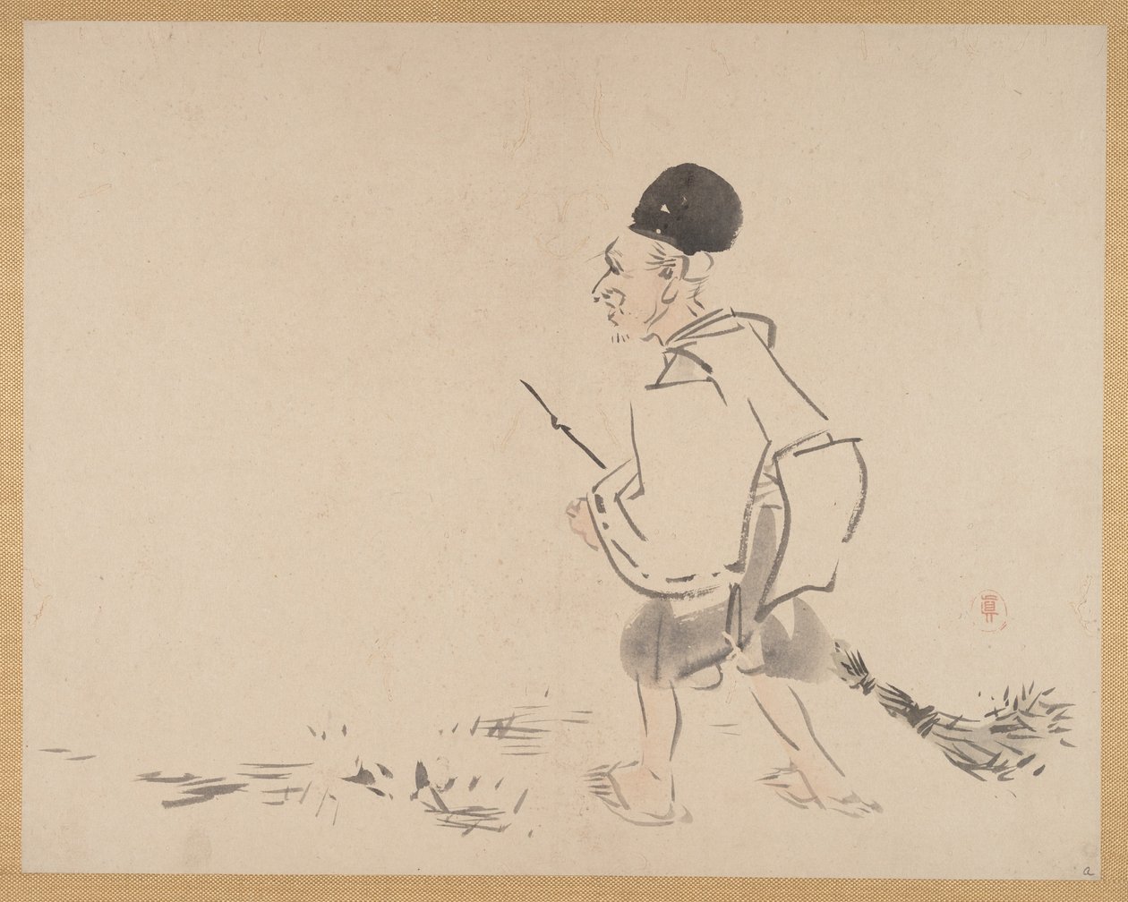 Målning av Shibata Zeshin
