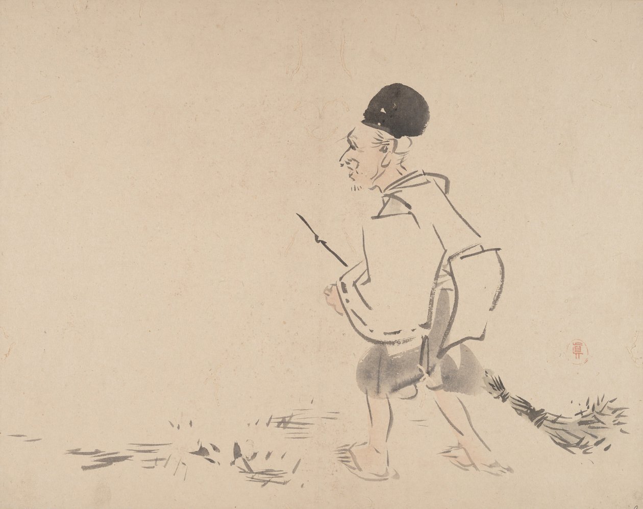 Målning, 1800-talet. av Shibata Zeshin