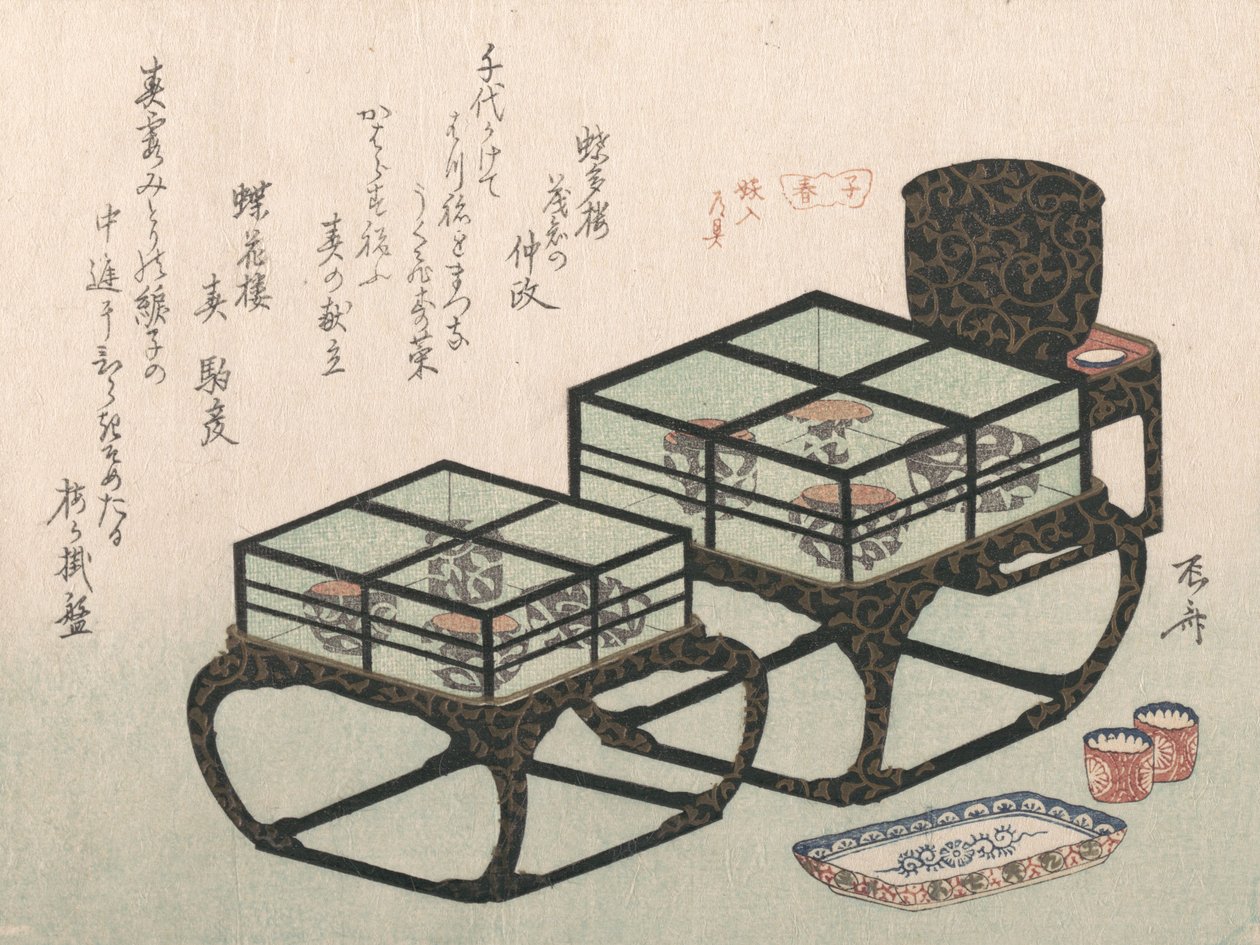 Små middagsbord, troligen 1816., troligen 1816. av Shinsai