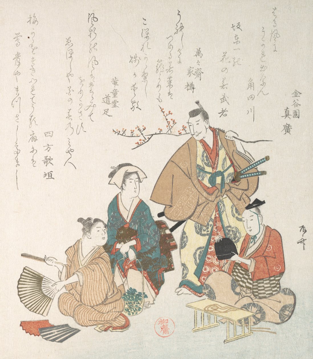 Gatubild på våren, 1800-talet., 1800-talet. av Shinsai