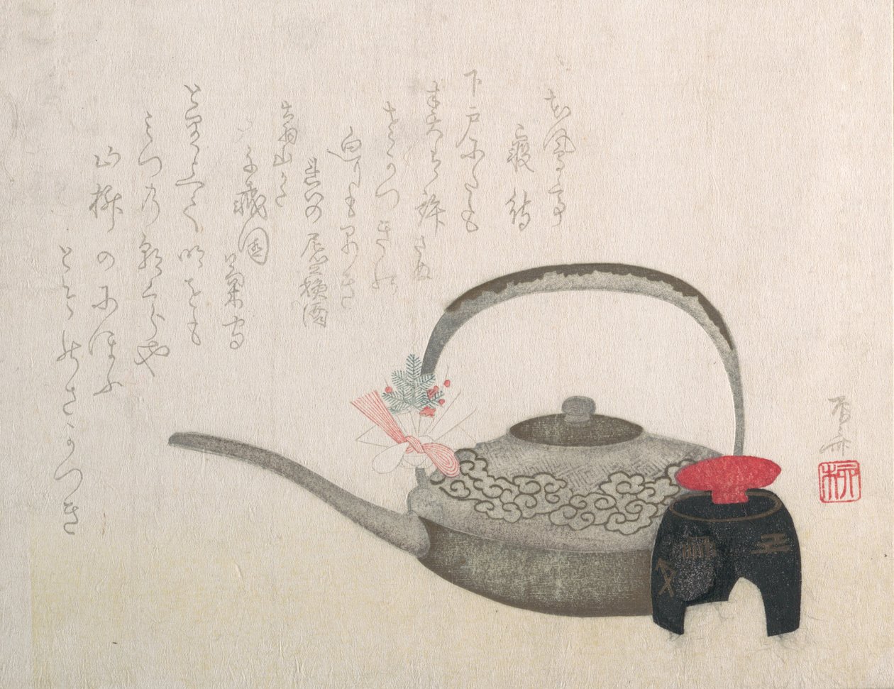 Vinkruka och kopp för nyårsceremonin, 1800-talet., 1800-talet. av Shinsai