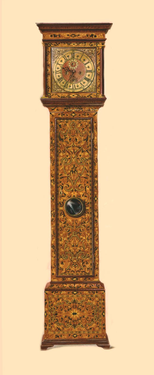 Klocka infälld med ljust intarsia, 1905 av Shirley Charles Llewellyn Slocombe
