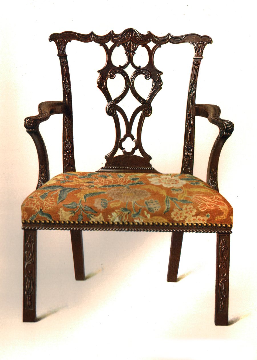 Stol i mahogny, 1906 av Shirley Charles Llewellyn Slocombe