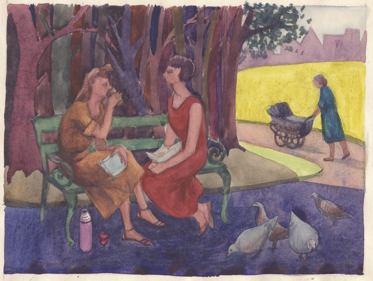"En incident i parken", 1952. av Shirley Markham