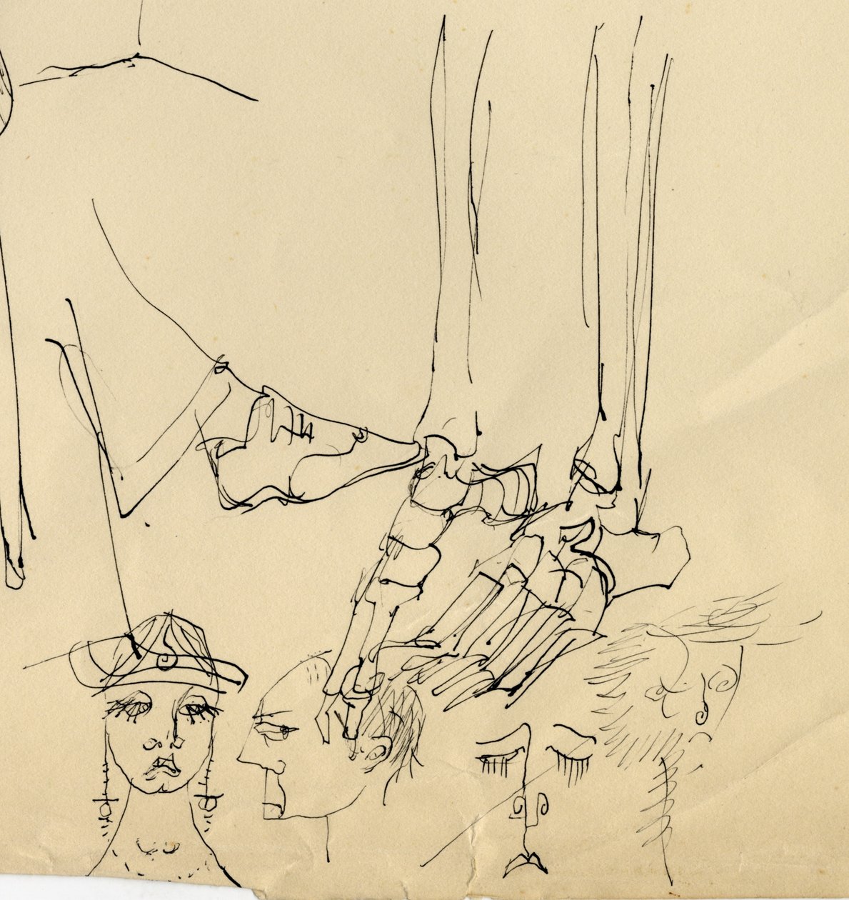 Ansikten och fotben, 1953. av Shirley Markham