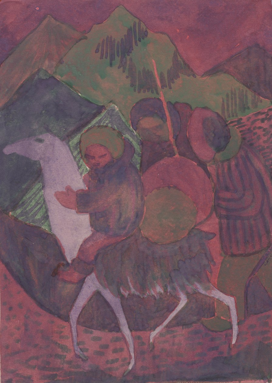 Figur på en häst, c1950. av Shirley Markham