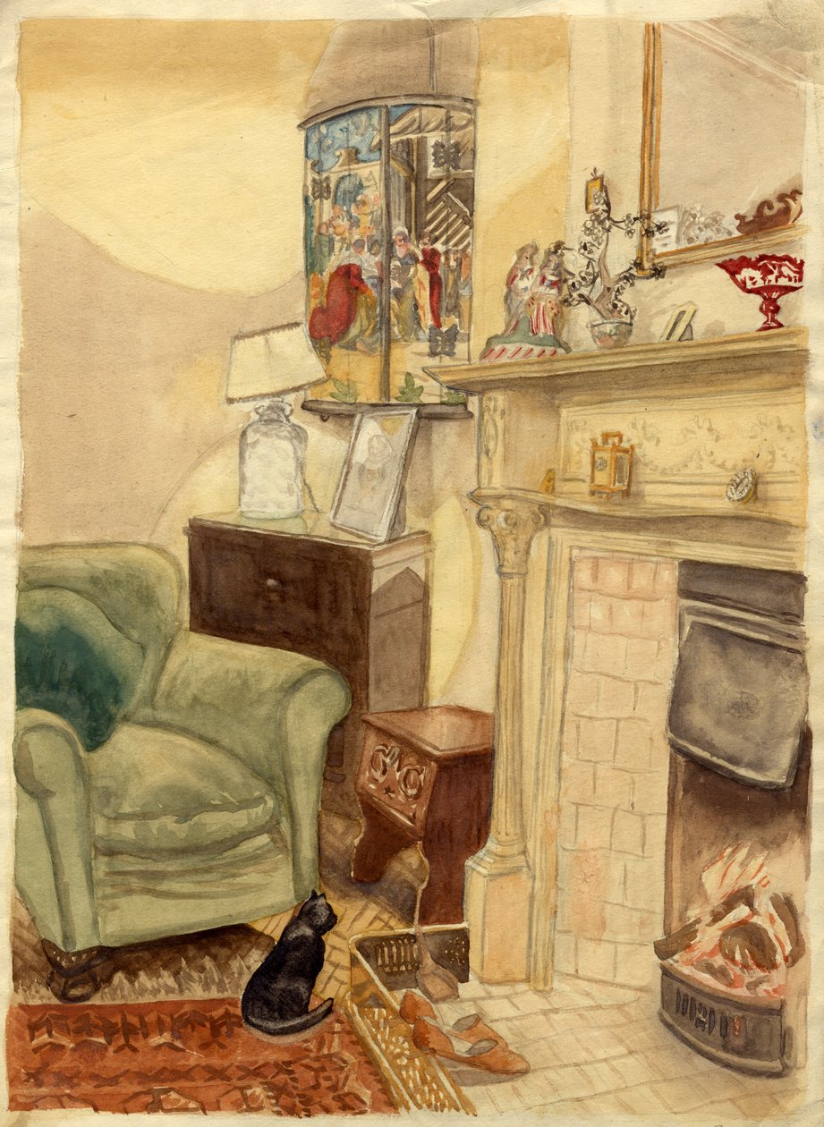 Brandplats, c1950. av Shirley Markham