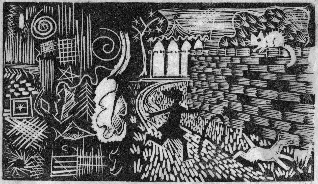 Flicka med båge, 1951. av Shirley Markham