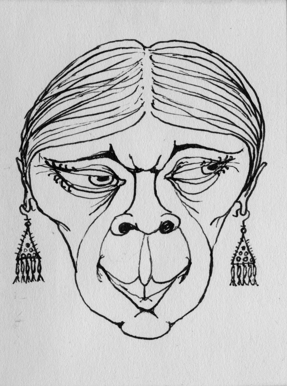 Groteskt ansikte, 1952. av Shirley Markham