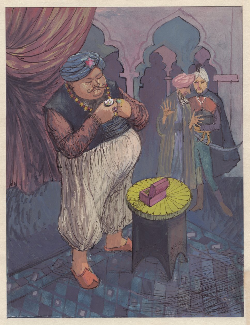 "Illustration för en saga", 1953. av Shirley Markham