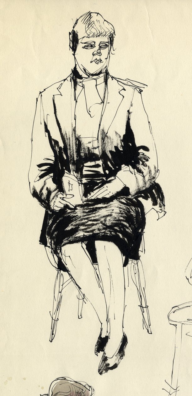 Sittande kvinna, 1953. av Shirley Markham