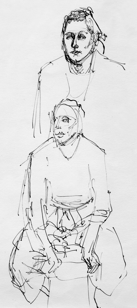 Skisser från livet, c1950. av Shirley Markham
