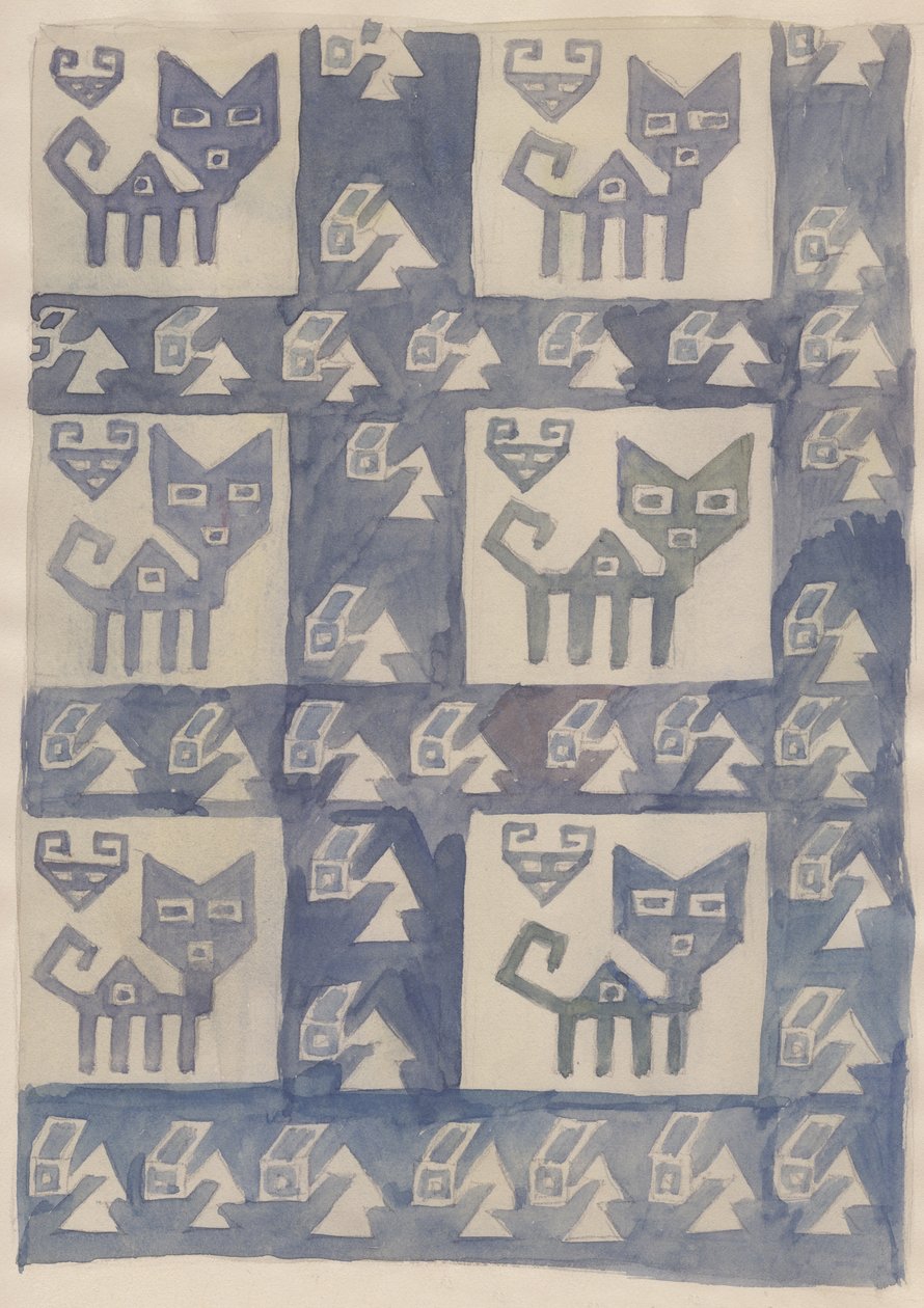 Sydamerikansk textildesign, 1951. av Shirley Markham