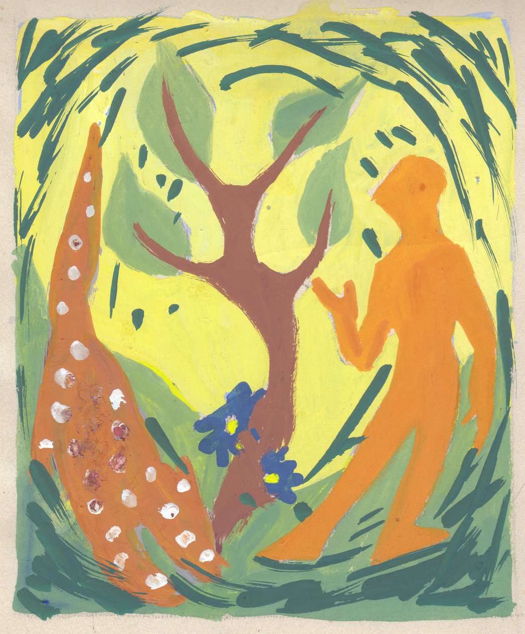 Vårstudie, c1950. av Shirley Markham