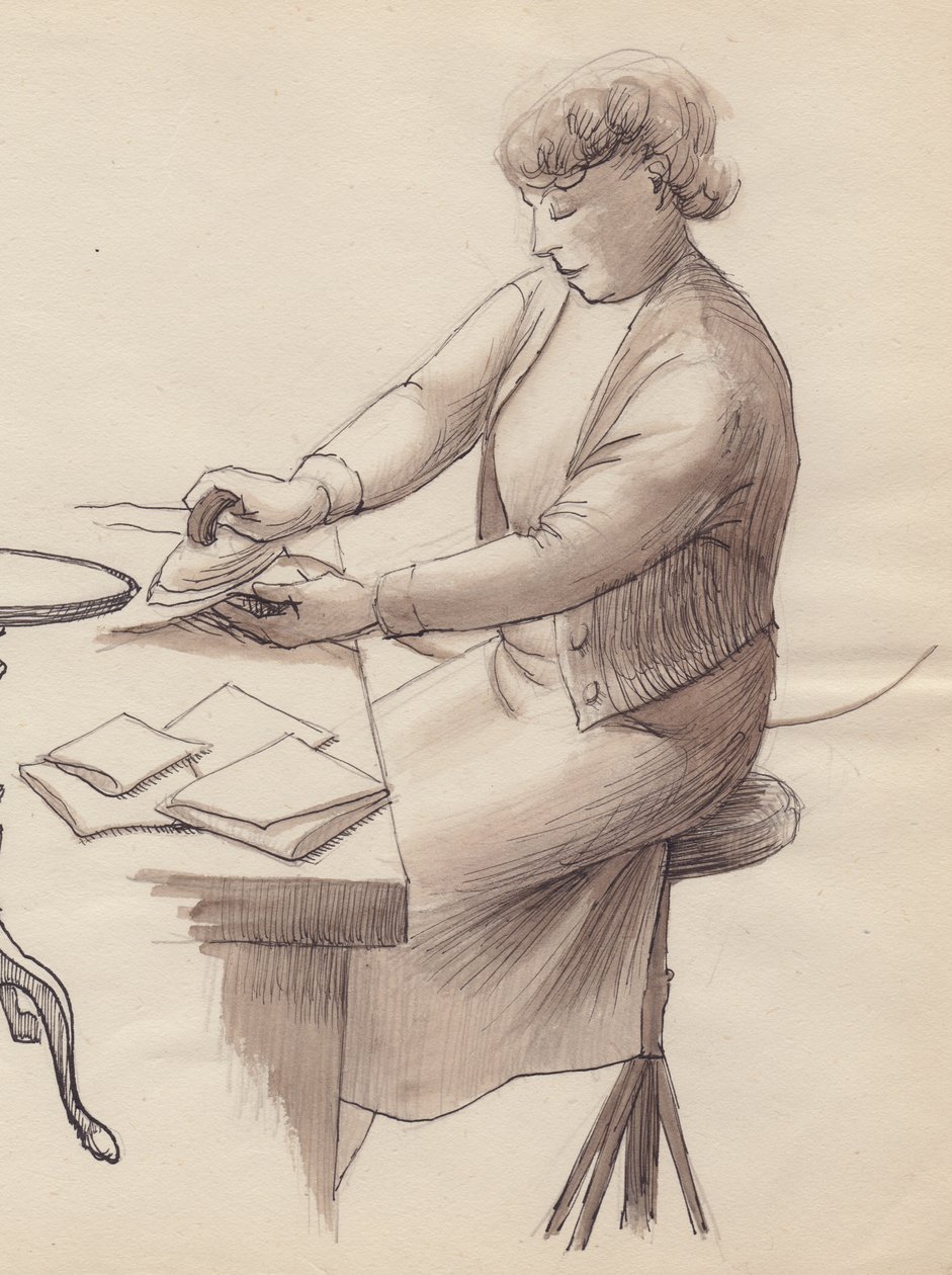 Kvinna stryker, 1951. av Shirley Markham