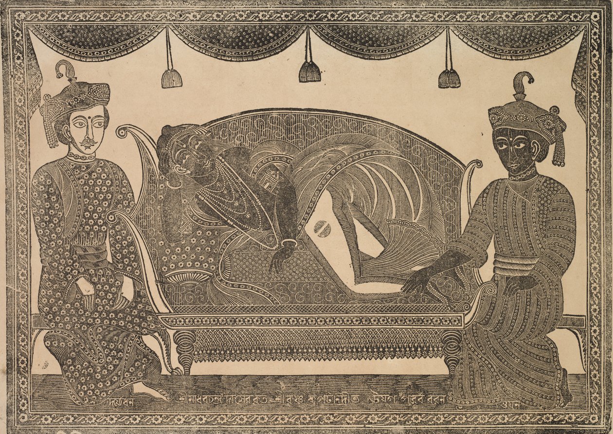 Kalighat målning av Shri Gobinda Chandra Roy