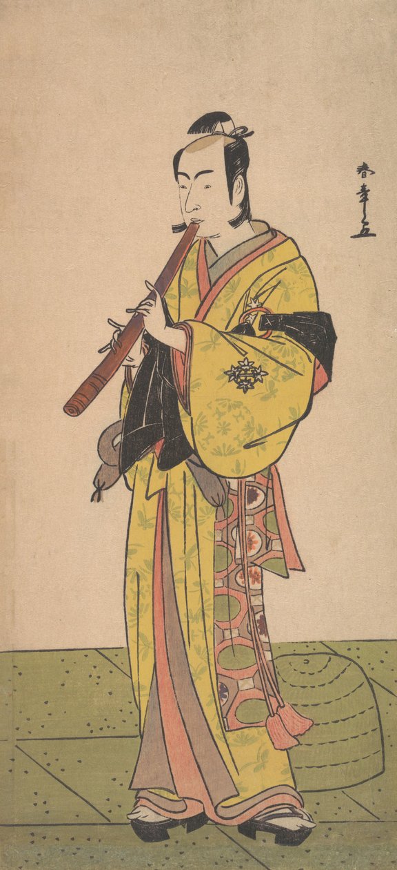 Bennosuke Ichikawa, en medlem av mannens com-team, är det över? 1788. av Shunsho