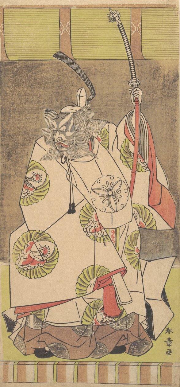 Kabuki-skådespelaren Ichikawa Danjuro IV, 12:e månaden, 1771. av Shunsho