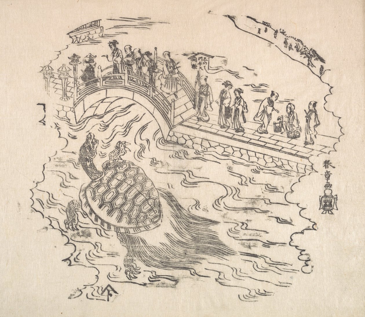 Shinabazu Benten Kaicho: Ceremoni för att dyrka Benten vid Shinabazu-templet, 1700-talet. av Shunsho