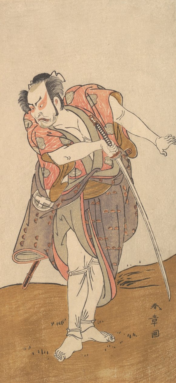 Skådespelaren Otani Hiroyemon III, 1726-1 av Shunsho