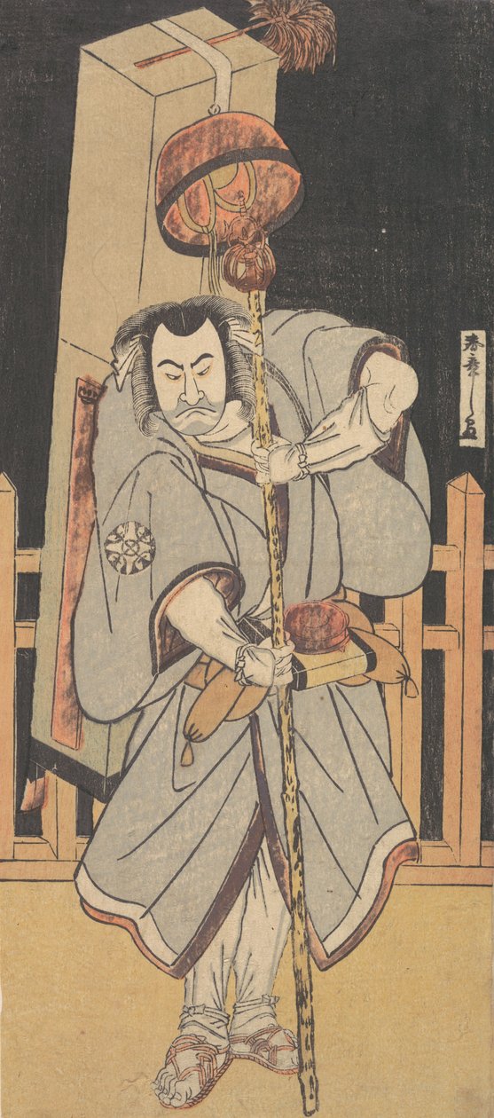 Den första Nakamura Nakazo som en Rokuju Rokubu STÅR vid ght, 1780. av Shunsho