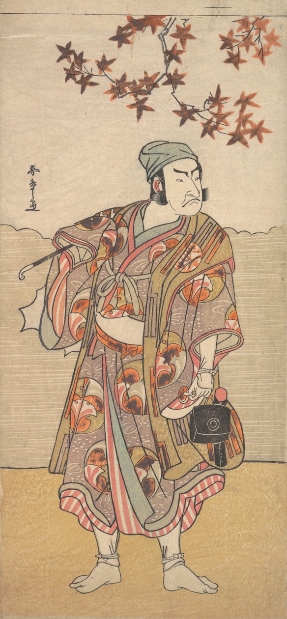 Den första Nakamura Nakazo i rollen som Shimada no Hachizo, 1783. av Shunsho