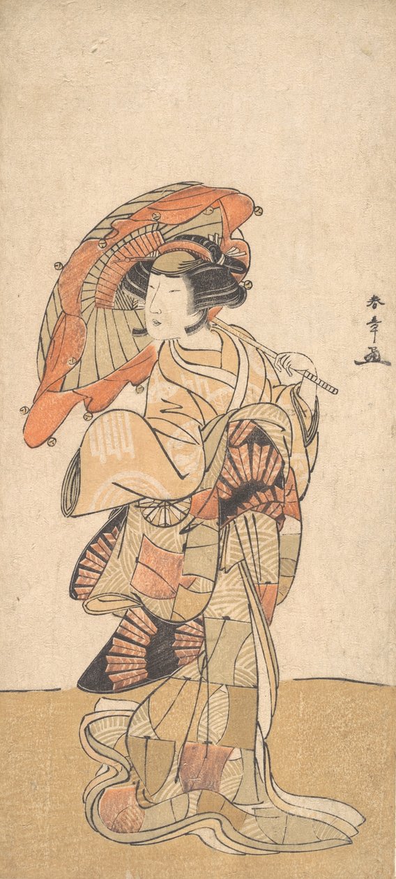 The First Nakamura Tomijuro as a Woman Dancer, daterad oktober eller november 1778. av Shunsho