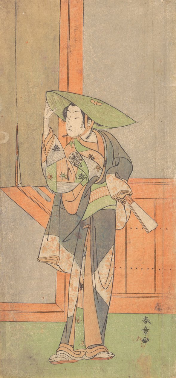 Den första Nakamura Tomijuro i rollen som Izaemon, 2:a månaden, 1771. av Shunsho