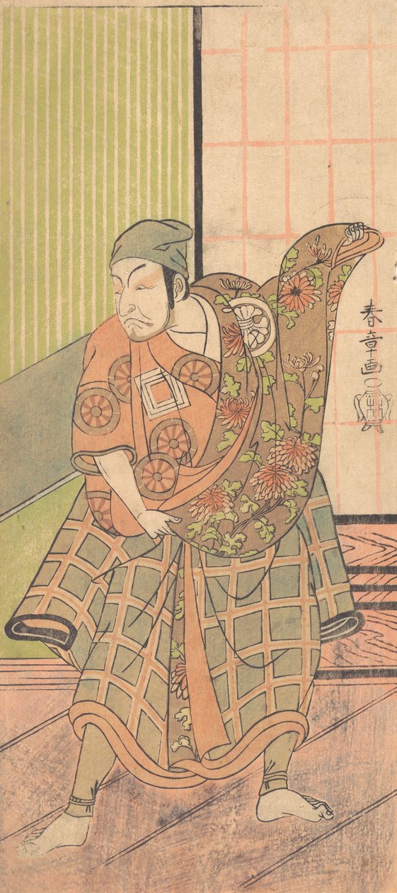 Den fjärde Ichikawa Danjuro i rollen som Ukishima Danjo, hösten 1769. av Shunsho