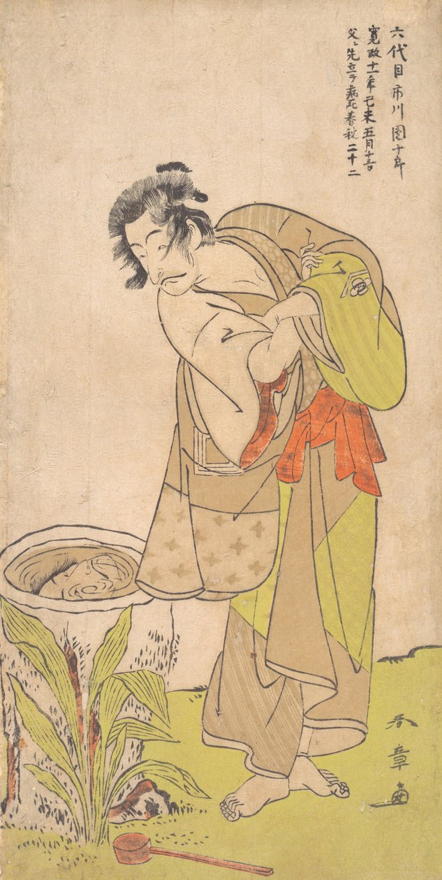Kabuki ac and r Ichikawa Dan Juro V, va? 1773. av Shunsho