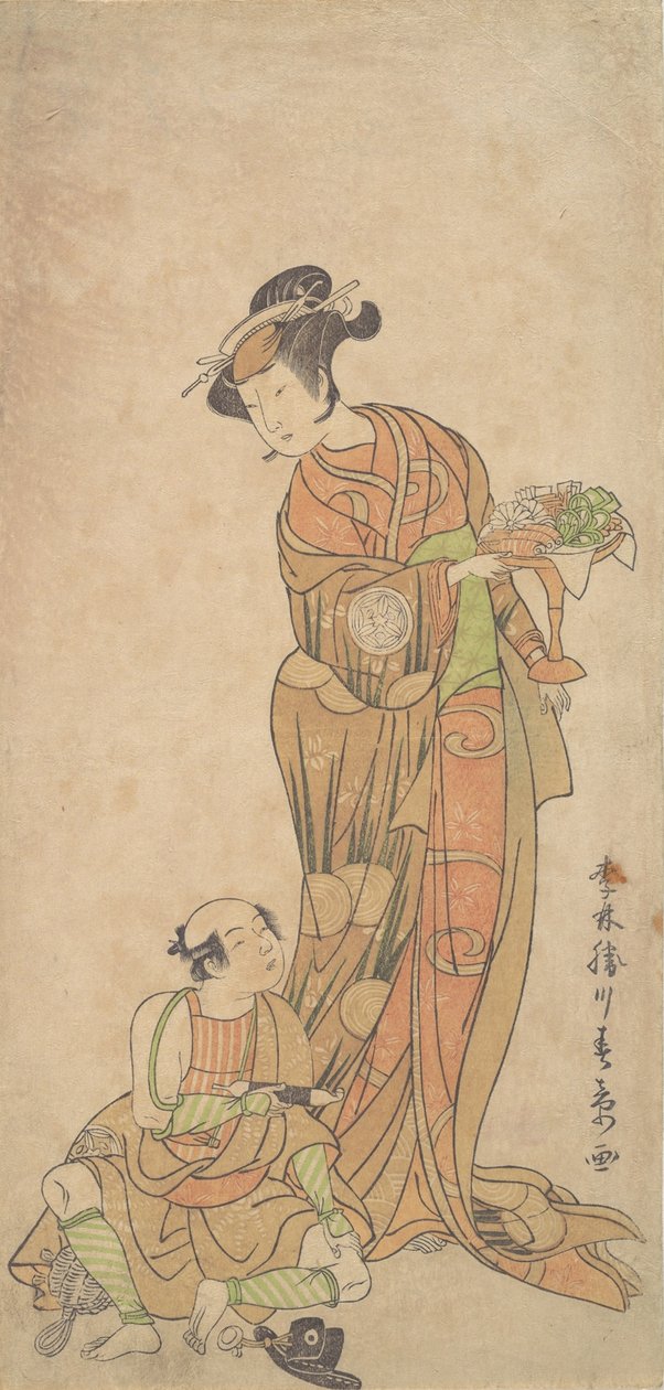 Den andra Yamashita Kinsaku i rollen som Shigenoi, sommaren 1772. av Shunsho
