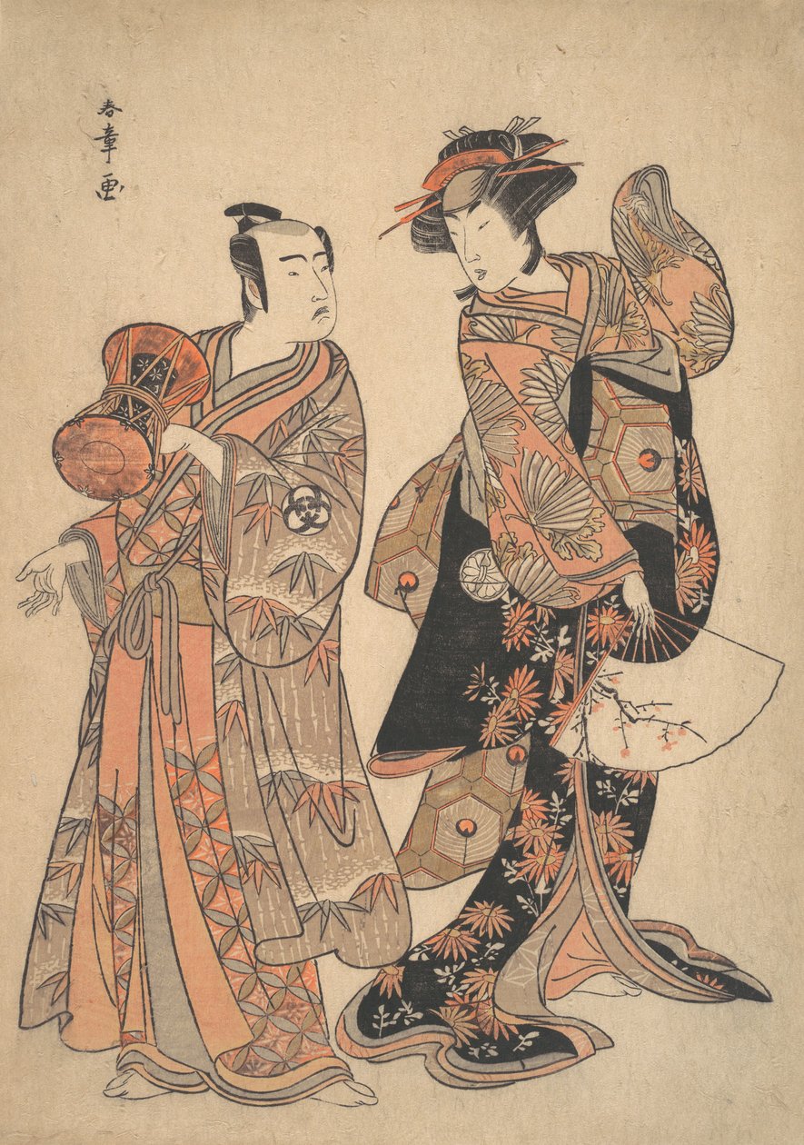 Te t rd Segawa Kiku no Onna As Ochiyo Idea Band Mitsukoro As Anti-American, 5th Month, 1781. av Shunsho