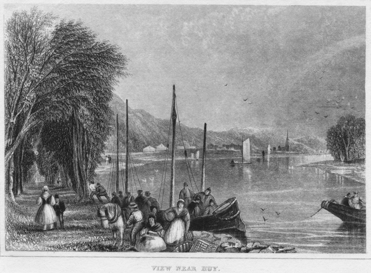 Utsikt nära Huy, 1850 av Shury and Son