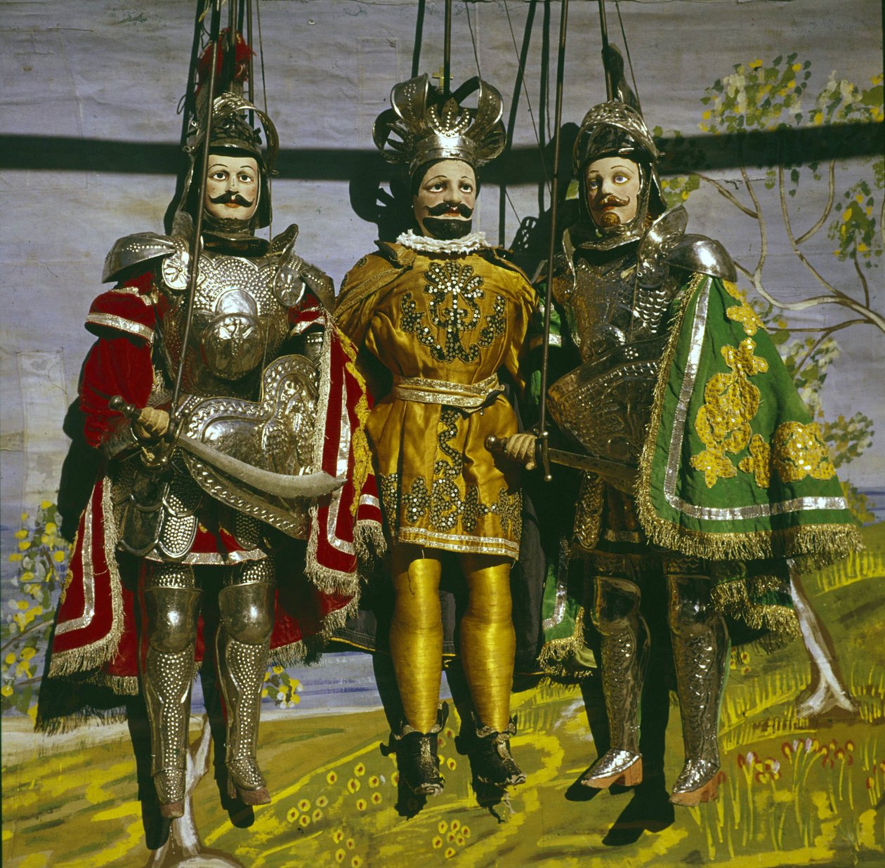 ç Pupi è eller sicilianska dockor från 1800-talet. av Sicilian School