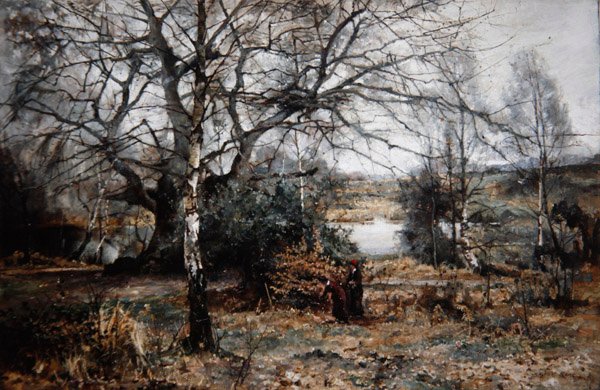 Silvan Woods (olja på duk) av Sidney Grant Rowe