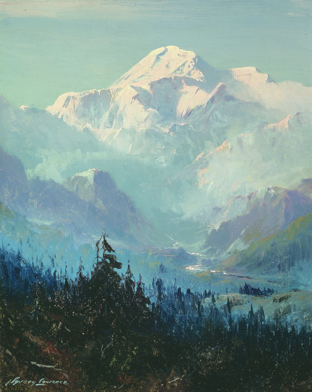 Mount McKinley (olja på duk) av Sidney Laurence