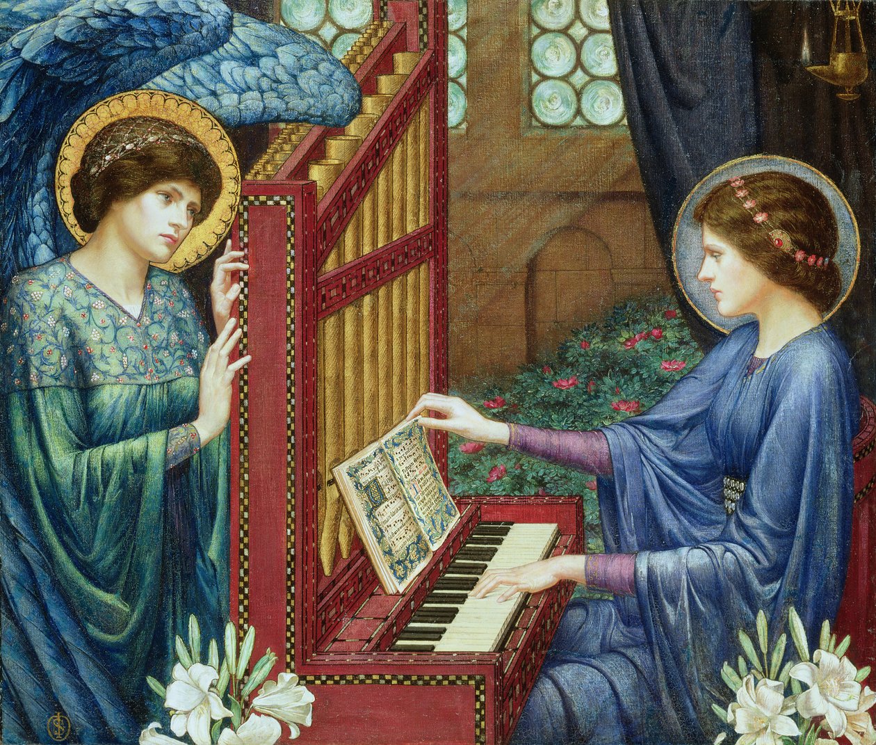 Saint Cecilia (olja på duk) av Sidney Meteyard
