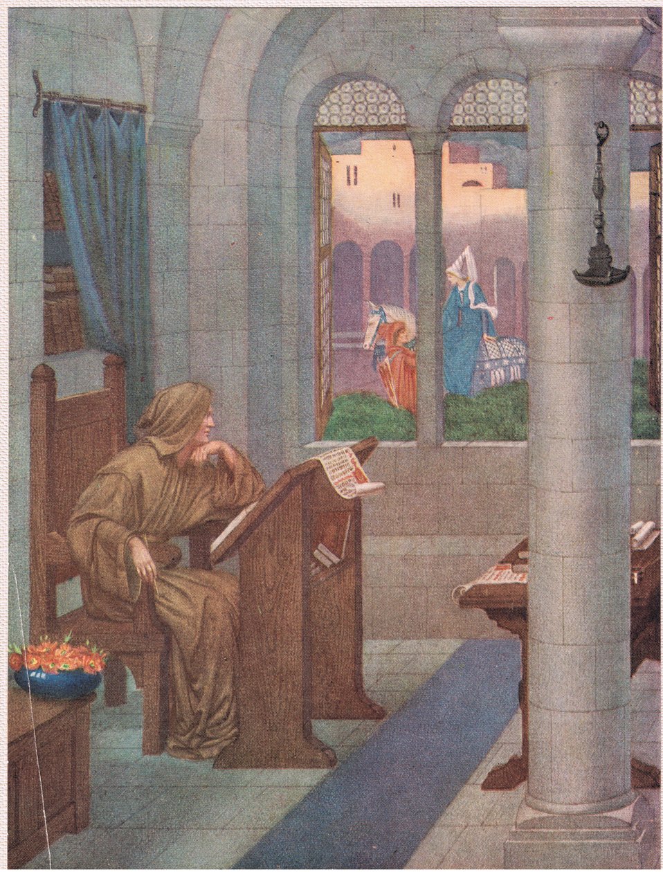 The Scriptorium: Det kommer att göra för ansiktet på något vackert helgon, eller för en av Maries jag ska måla av Sidney Meteyard