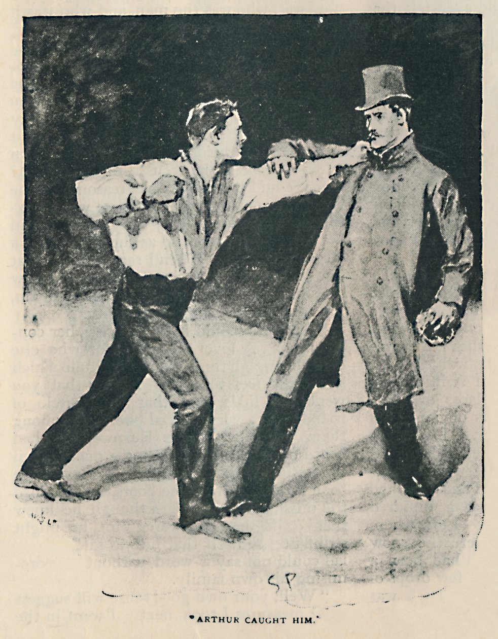 Arthur fångade honom, 1892 av Sidney Paget