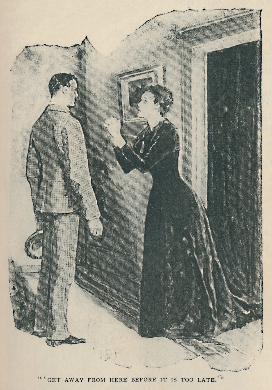 Kom bort härifrån innan det är för sent, 1892 av Sidney Paget