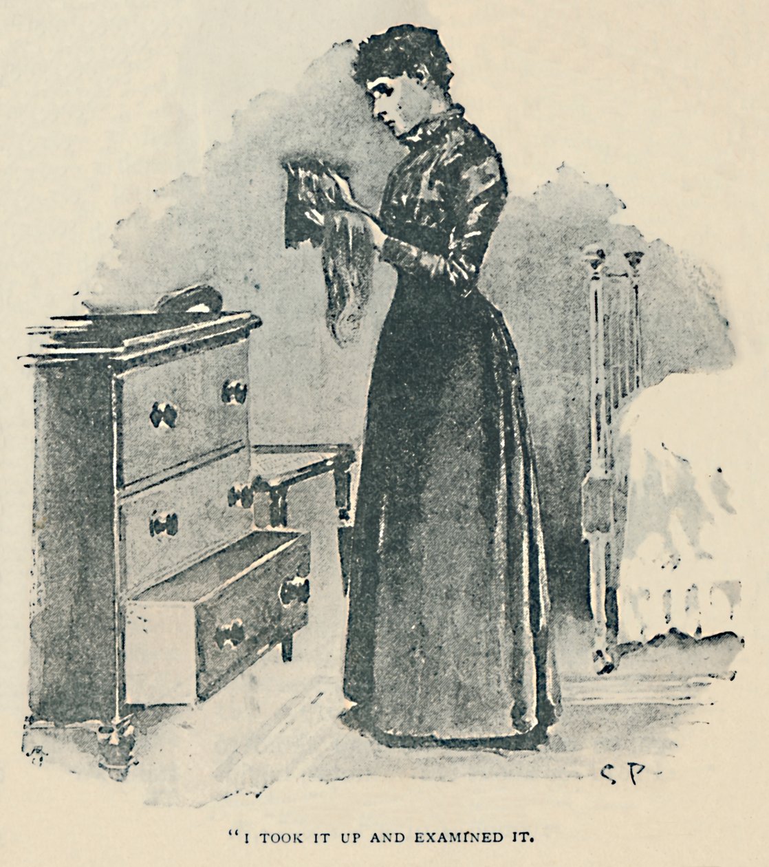 Jag tog upp det och undersökte det, 1892 av Sidney Paget
