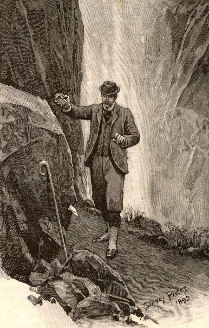 Illustration för "The Adventures of Sherlock Holmes" av Sidney Paget