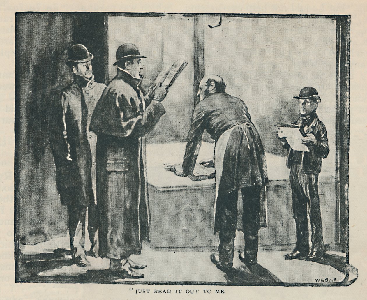 Läs bara upp det för mig, 1892 av Sidney Paget