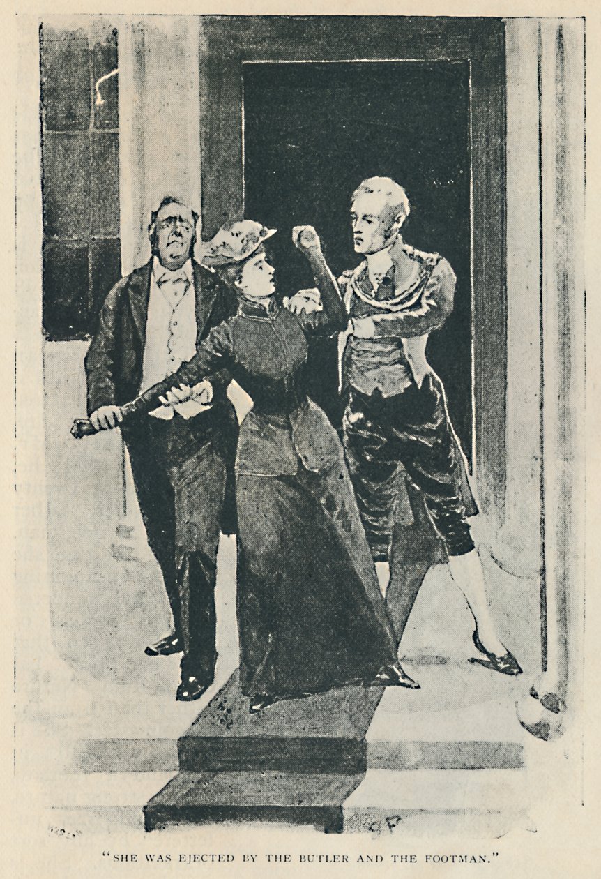 Hon kastades ut av Butler And The Footman, 1892 av Sidney Paget