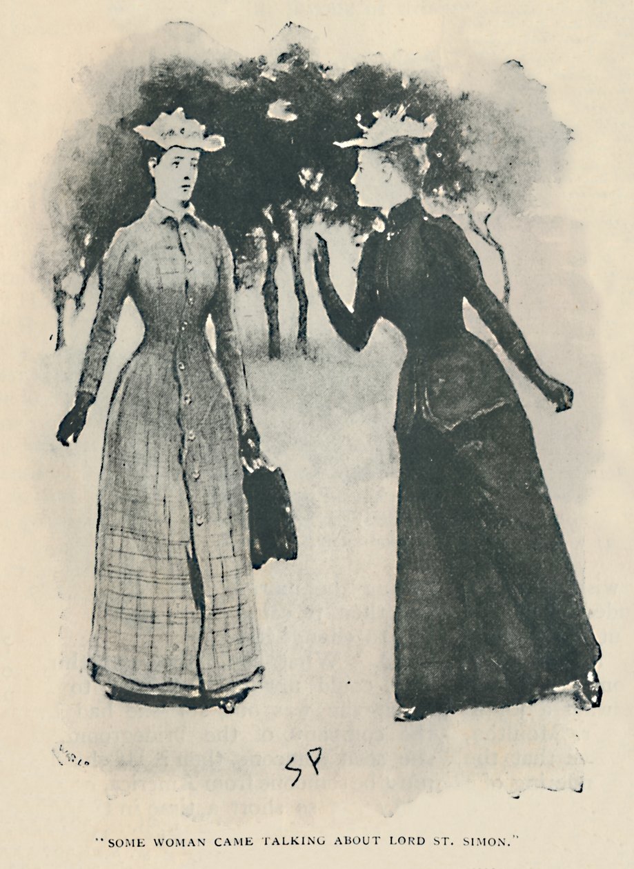 Någon kvinna kom och pratade om Lord St. Simon, 1892 av Sidney Paget